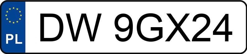 Numer rejestracyjny DW 9GX24 posiada VOLKSWAGEN GOLF - DW9GX24