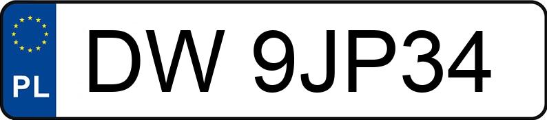 Numer rejestracyjny DW 9JP34 posiada VOLVO XC 60 2.0 T4 MR`18 E6 Inscription Polestar Getr - DW9JP34
