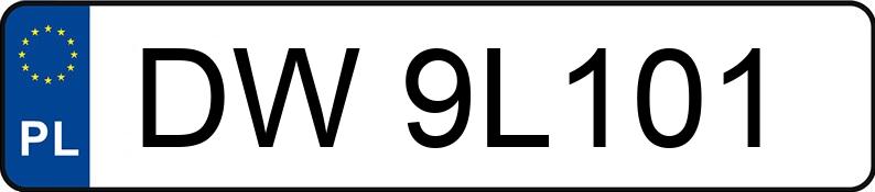 Numer rejestracyjny DW9L101 posiada  