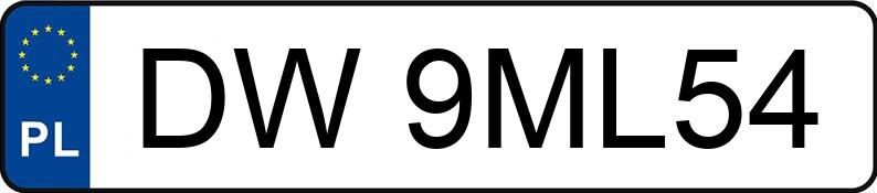 Numer rejestracyjny DW 9ML54 posiada PEUGEOT 308 - DW9ML54