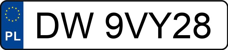 Numer rejestracyjny DW 9VY28 posiada KIA RIO - DW9VY28