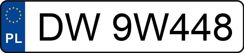 Numer rejestracyjny DW 9W448 posiada AUDI A6 - DW9W448