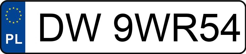 Numer rejestracyjny DW 9WR54 posiada RENAULT MEGANE - DW9WR54