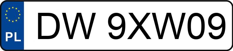 Numer rejestracyjny DW9XW09 posiada BMW 320 Touring Diesel DPF MR`06 E5 E91 320 Touring Diesel DPF MR`06 E5 E91