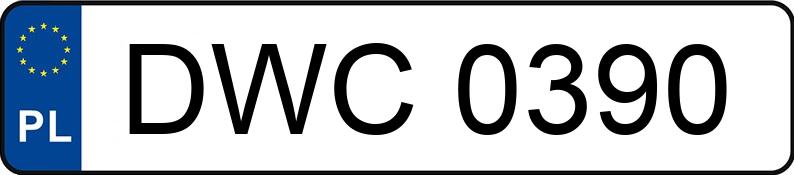 Numer rejestracyjny DWC 0390 posiada POLSKI FIAT 126P 650 - DWC0390