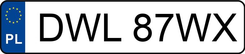 Numer rejestracyjny DWL87WX posiada BMW Seria 5 535i Kat. MR`95 E39