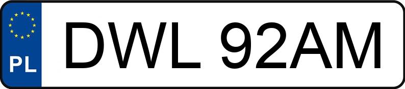 Die Registrierungsnummer DWL 92AM hat VOLKSWAGEN Passat 1.9 TDI MR`94 GT - DWL92AM