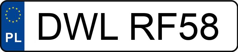 Numer rejestracyjny DWL RF58 posiada CHEVROLET CRUZE - DWLRF58