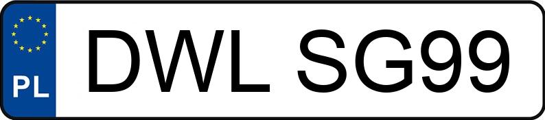 Numer rejestracyjny DWL SG99 posiada BMW 523i Touring Kat. MR`95 E39 523i Touring Kat. MR`95 E39 - DWLSG99