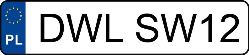 Il numero di registrazione DWL SW12 ha VOLKSWAGEN Passat B5 1.8 MR`96 E2 Comfortline - DWLSW12