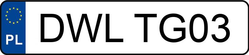 Numer rejestracyjny DWL TG03 posiada FORD MONDEO - DWLTG03 Numer rejestracyjny DWL TG03 posiada FORD MONDEO - DWLTG03