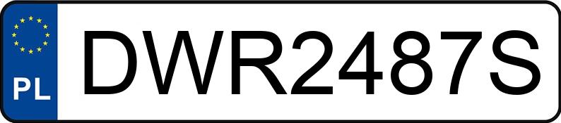 Numer rejestracyjny DWR 2487S posiada BMW X3 Diesel MR`18 E6 G01 M40d Step - DWR2487S