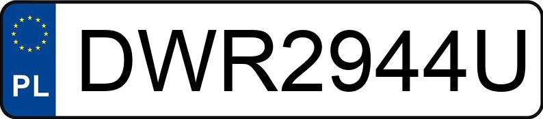 Numer rejestracyjny DWR 2944U posiada FORD MONDEO - DWR2944U