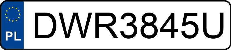 Numer rejestracyjny DWR 3845U posiada VOLKSWAGEN GOLF - DWR3845U