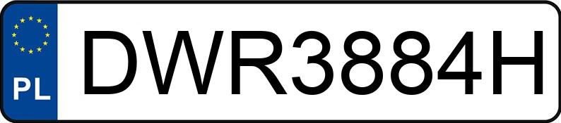 Numer rejestracyjny DWR 3884H posiada VOLKSWAGEN Caddy GP 1.6 TDI MR`11 E5 2.3t Caddy GP 1.6 TDI MR`11 E5 2.3t - DWR3884H