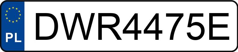 Numer rejestracyjny DWR 4475E posiada RENAULT LAGUNA - DWR4475E