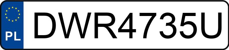 Numer rejestracyjny DWR 4735U posiada TOYOTA COROLLA - DWR4735U
