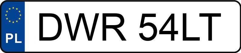 Numer rejestracyjny DWR 54LT posiada AUDI 80 - DWR54LT