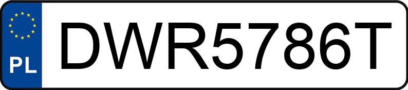 Numer rejestracyjny DWR 5786T posiada TOYOTA PRIUS PLUS HYBRID - DWR5786T