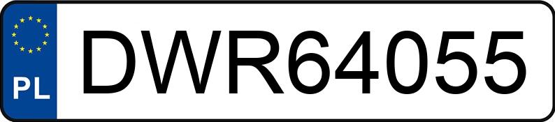 Numer rejestracyjny DWR 64055 posiada TOYOTA LAND CRUISER (200 SERIES) - DWR64055