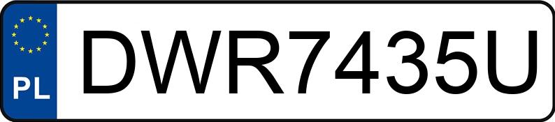 Numer rejestracyjny DWR 7435U posiada TOYOTA AVENSIS - DWR7435U