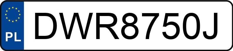 Numer rejestracyjny DWR8750J posiada PEUGEOT 206 2.0 HDI MR`00 E3 Mistral