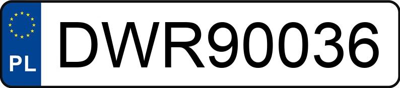 Numer rejestracyjny DWR 90036 posiada VOLKSWAGEN Golf III Variant 1.9 SDI MR`91 GL - DWR90036