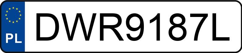 Numer rejestracyjny DWR 9187L posiada TOYOTA AVENSIS - DWR9187L