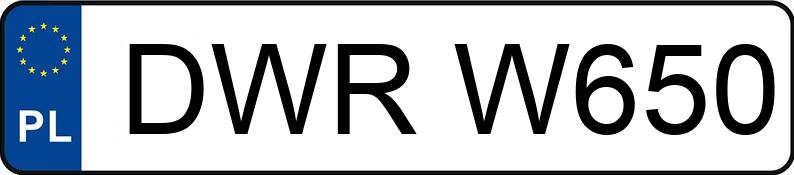 Numer rejestracyjny DWR W650 posiada POLONEZ CARO 1500 - DWRW650