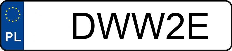 Numer rejestracyjny DWW 2E posiada VOLVO 244 - DWW2E