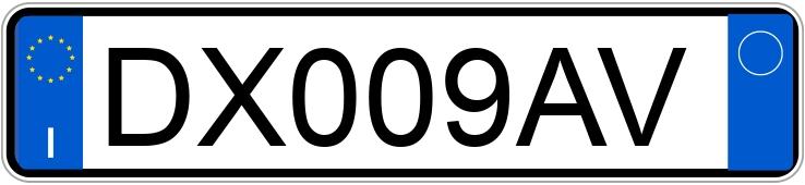 Numer rejestracyjny DX009AV posiada FIAT QUBO