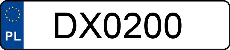 Numer rejestracyjny DX 0200 posiada URSUS C 360 - DX0200