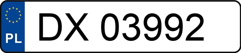 Numer rejestracyjny DX 03992 posiada AUDI A3 1.6 Kat. MR`01 8L Ambition - DX03992