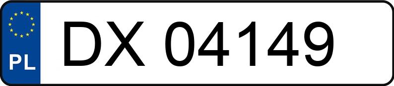 Numer rejestracyjny DX 04149 posiada BMW X3 Diesel MR`10 E5 F25 xDrive20d - DX04149