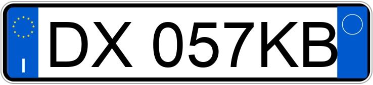 Numer rejestracyjny DX057KB posiada ALFA ROMEO MiTo