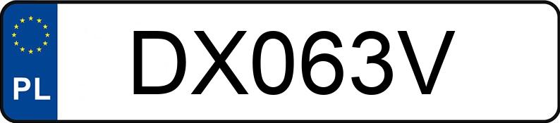 Numer rejestracyjny DX 063V posiada ZONTES ZT703-F ZT700-I - DX063V