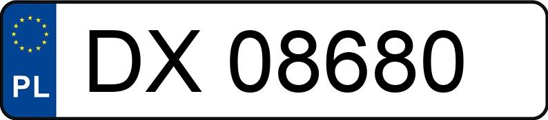 Numer rejestracyjny DX 08680 posiada TOYOTA Yaris 1.5 MR`24 E6d Style - DX08680 Numer rejestracyjny DX 08680 posiada TOYOTA Yaris 1.5 MR`24 E6d Style - DX08680