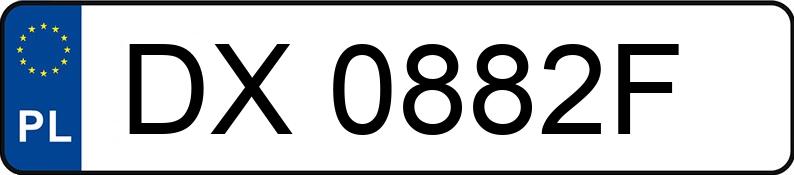 Il numero di registrazione DX 0882F ha FORD Mondeo 1.5 EcoBoost MR`15 E6 - DX0882F
