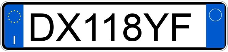 Numer rejestracyjny DX118YF posiada FIAT Panda 2a serie Numer rejestracyjny DX118YF posiada FIAT Panda 2a serie