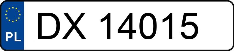 Numer rejestracyjny DX 14015 posiada FIAT PANDA - DX14015