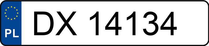 Numer rejestracyjny DX 14134 posiada VOLKSWAGEN GOLF - DX14134 Numer rejestracyjny DX 14134 posiada VOLKSWAGEN GOLF - DX14134