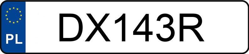 Numer rejestracyjny DX 143R posiada BMW Naked Bike od 600 ccm 100 R - DX143R