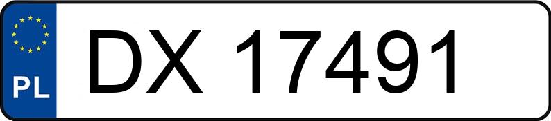 Pirat drogowy w pojeździe o numerach rejestracyjnych DX17491