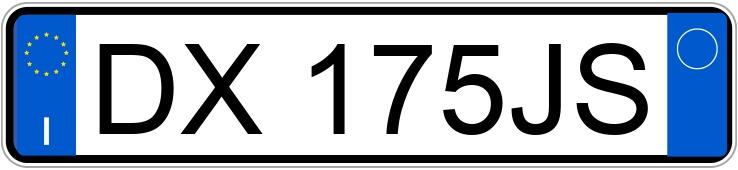 Numer rejestracyjny DX175JS posiada VOLKSWAGEN Golf 6a serie