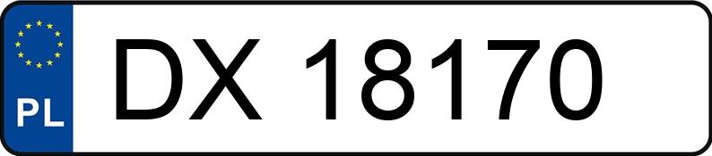 Numer rejestracyjny DX 18170 posiada VOLKSWAGEN Golf V 1.6 MR`03 E4 Comfortline - DX18170