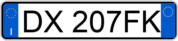 Numer rejestracyjny DX207FK posiada FORD Fiesta 6a serie