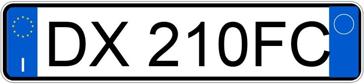 Numer rejestracyjny DX210FC posiada FIAT Grande Punto