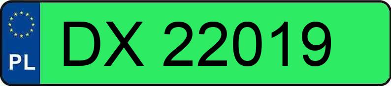 Numer rejestracyjny DX 22019 posiada OPEL CORSA - DX22019