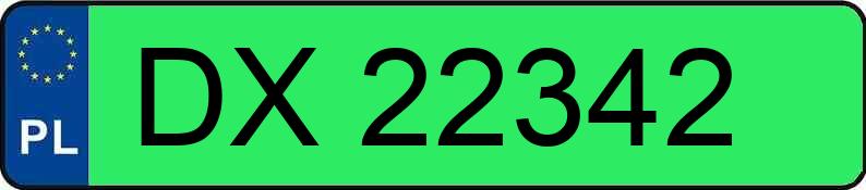 Numer rejestracyjny DX 22342 posiada SMART EQ FORTWO COUPE - DX22342