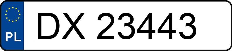 Numer rejestracyjny DX 23443 posiada RENAULT MASTER MR`06 3.9t 2.5dCi 100 - DX23443